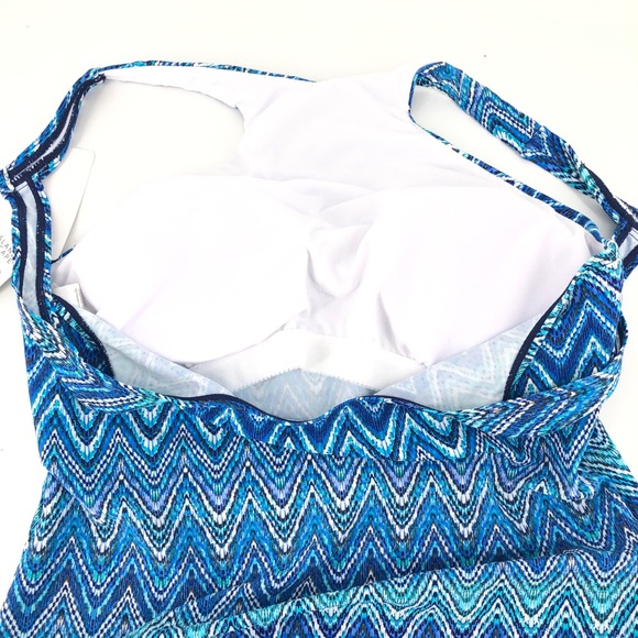 Island Escape Saint Martin High Neck Tankini Top - Picture 6 of 7